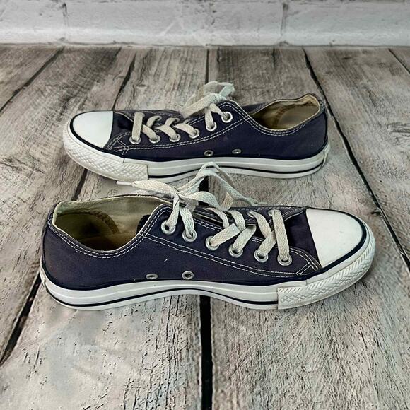 D10 Chuck Taylor All Star Converse Blue Canvas Sneakers, Size 7.5, Pre-owned - Picture 5 of 8